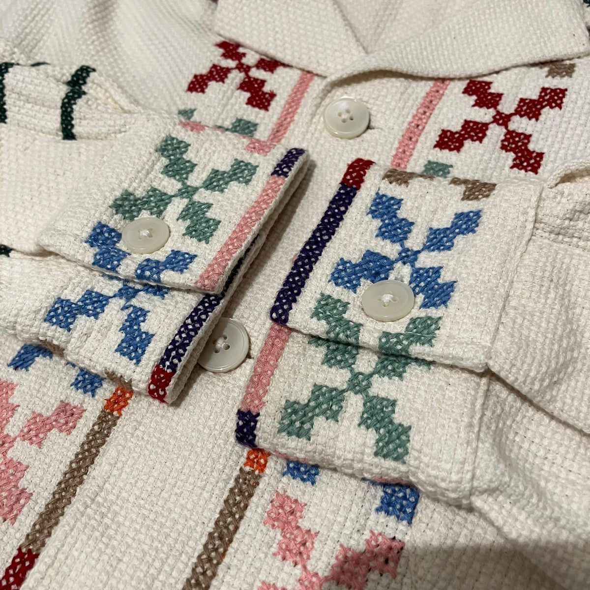 BODE ボーディ 刺繡 シャツ BODE(ボーディ) 刺繍シャツ ホワイト×マルチカラー サイズ S/M｜【公式