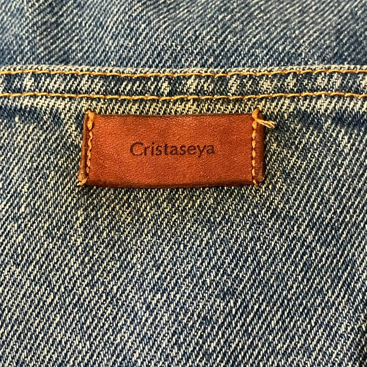 Cristaseya ハイウエストデニムパンツ 古着・中古-6枚目のアイテム画像