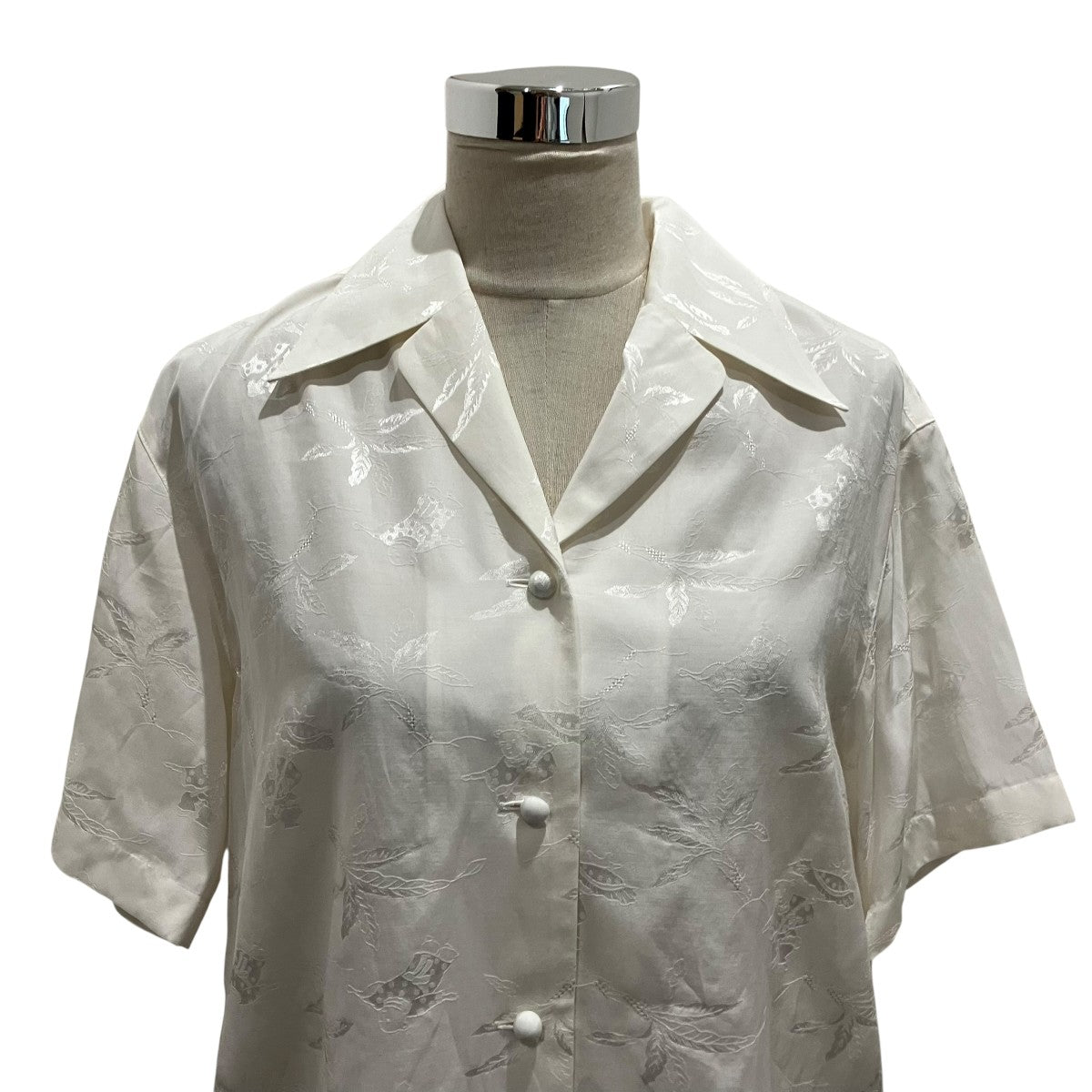 マメクロゴウチ mame kurogouchi ジャガード　　半袖 mame kurogouchi(マメクロゴウチ) 26SS【Karako Jacquard Open Collar
