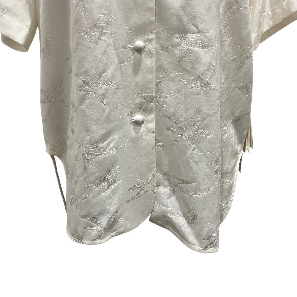 mame kurogouchi 26SS【Karako Jacquard Open Collar Shirt】ジャガードシャツジャケットMM26SS-SH045 古着・中古-4枚目のアイテム画像