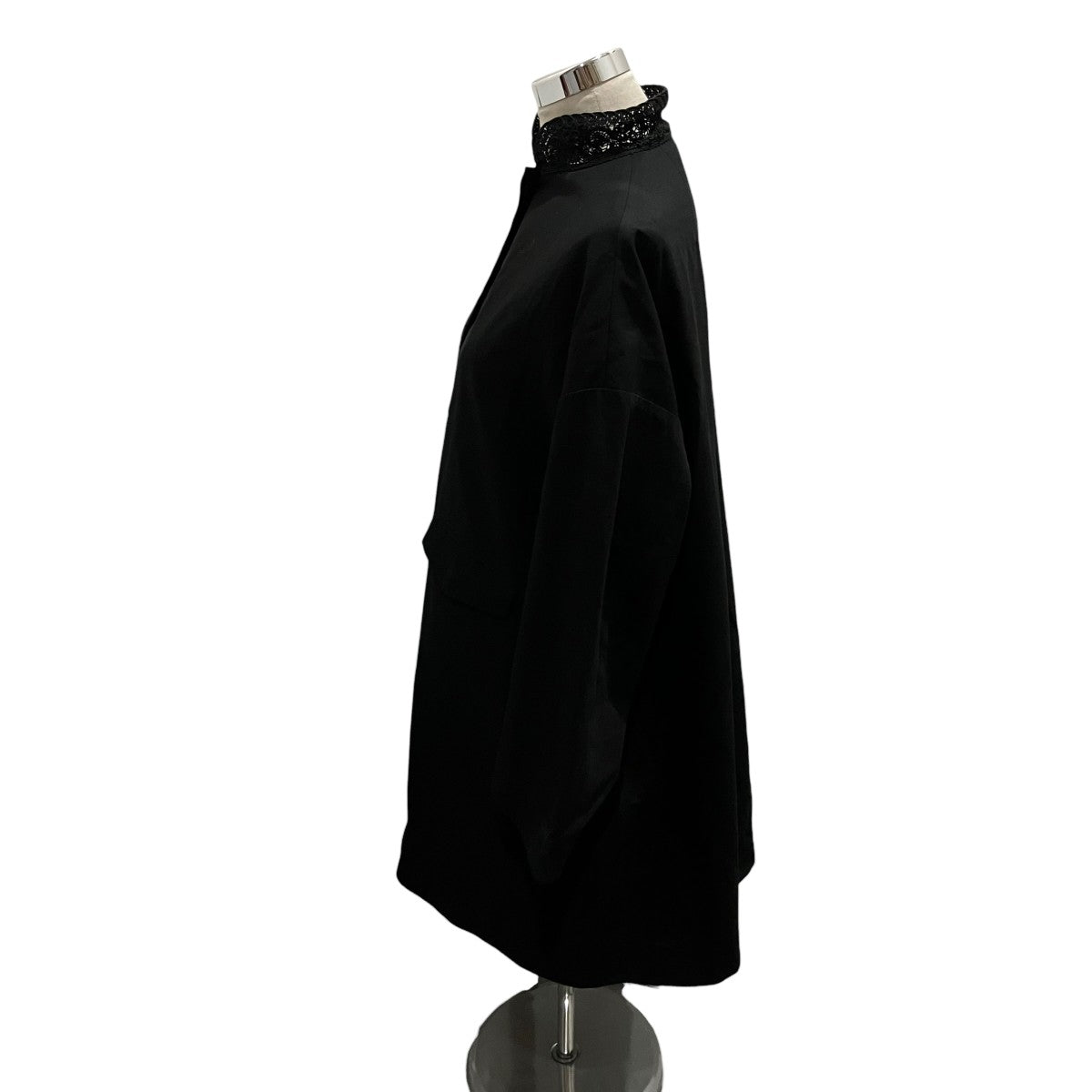 mame kurogouchi 【Cording Embroidery Detail Cotton Over Size Coat】ネックレースコートMM24SS-C0064 古着・中古-5枚目のアイテム画像