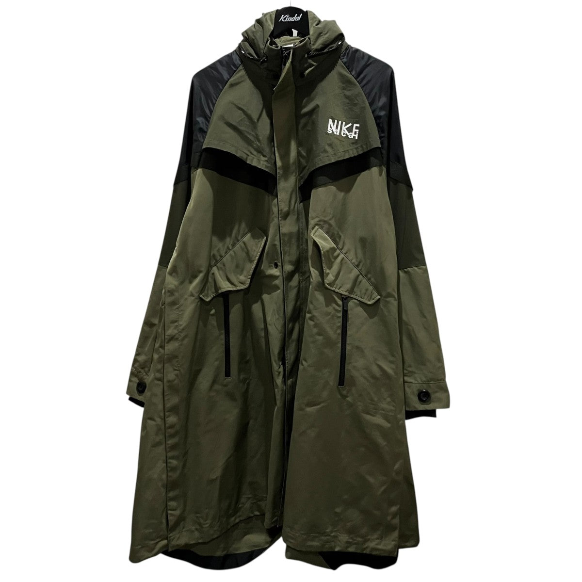 NIKE×sacai ナイロンコートDQ9028-222 古着・中古-1枚目のアイテム画像