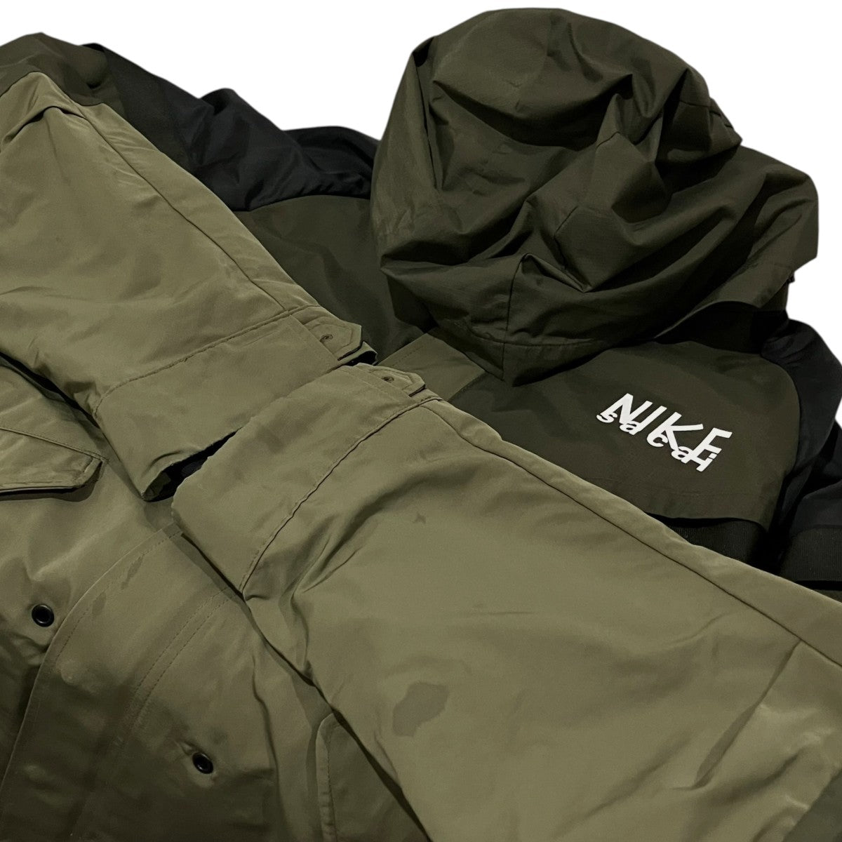 NIKE×sacai ナイロンコートDQ9028-222 古着・中古-5枚目のアイテム画像