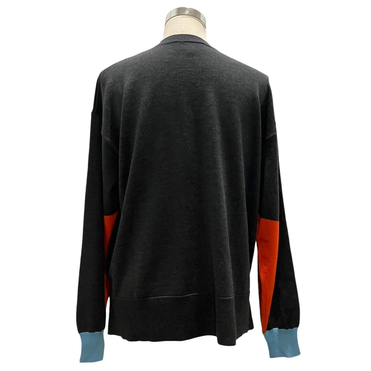 24AW【COLOR-SLEEVES PULLOVER】切替ニット300HA570-2250