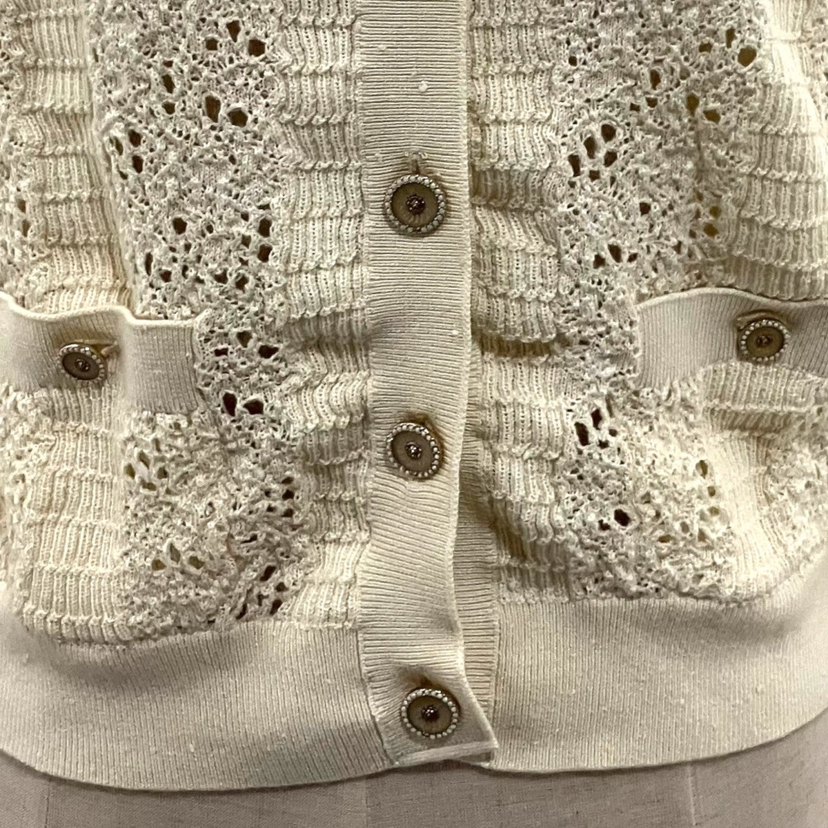CHANEL レースカーディガンP79989K11547 古着・中古-5枚目のアイテム画像