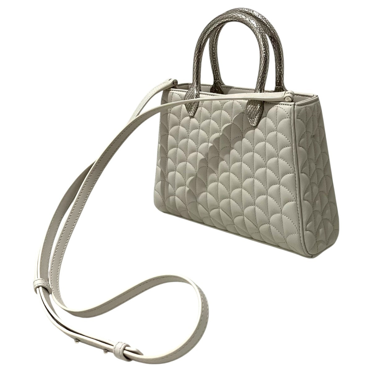 BVLGARI 【セルペンティーヌ デュオ トップハンドル】ショルダーバッグ294299 古着・中古-1枚目のアイテム画像