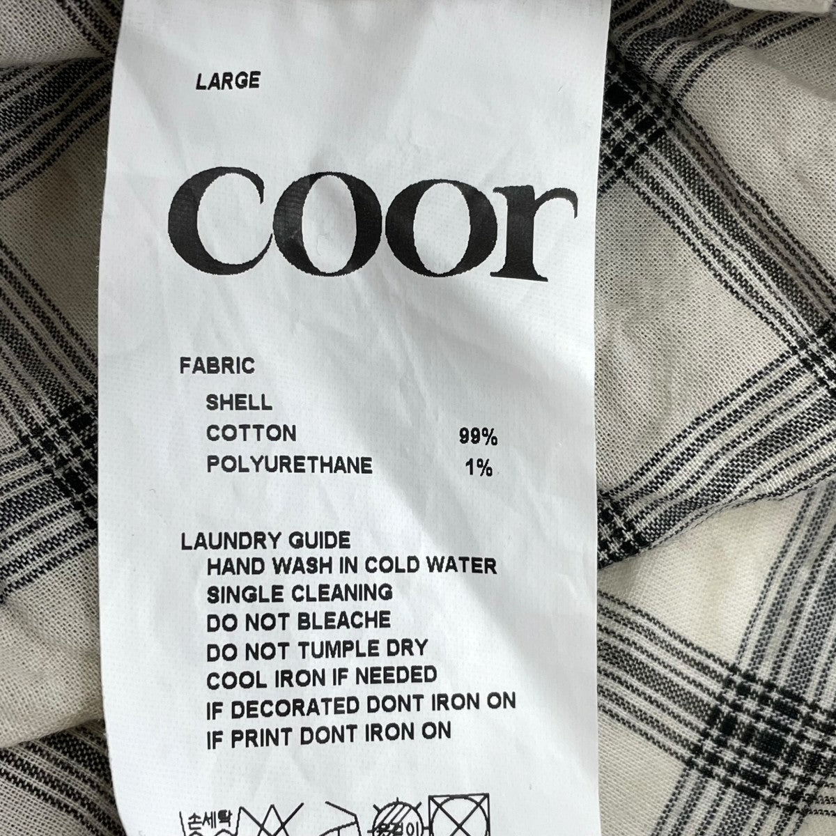 COOR チェックシャツ 古着・中古-5枚目のアイテム画像