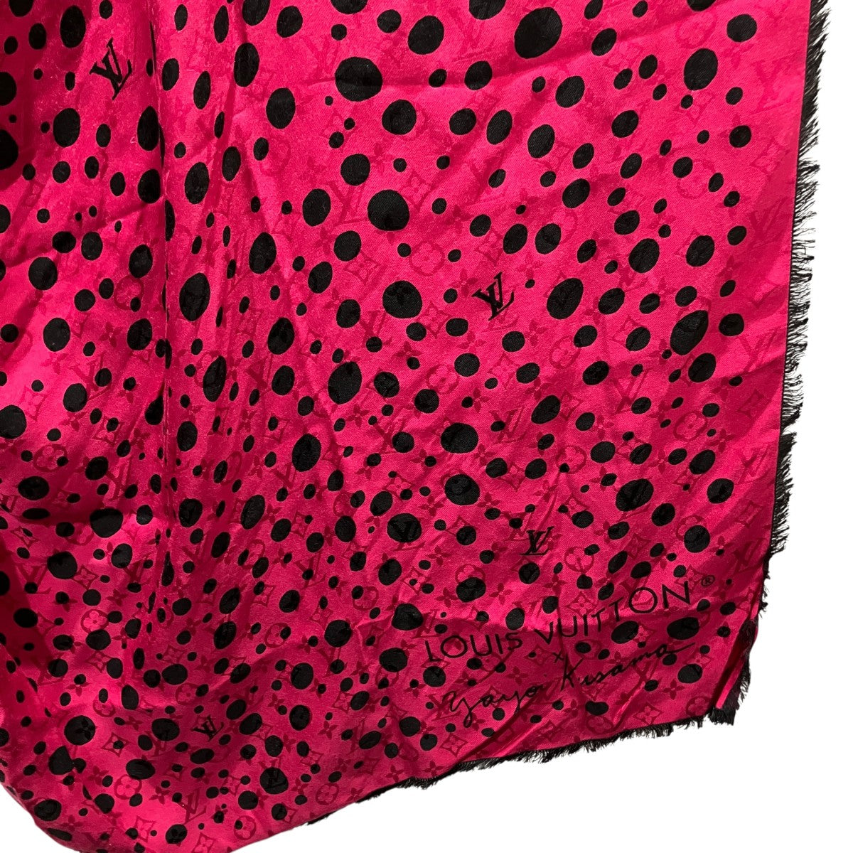 LOUIS VUITTON×草間彌生 Infinity Dots Shawl 140ショールM78304 古着・中古-6枚目のアイテム画像