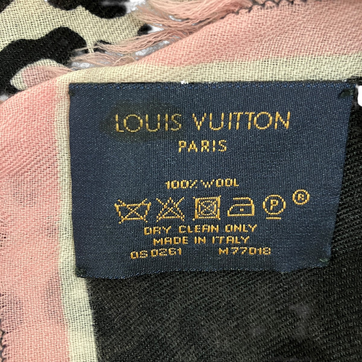 LOUIS VUITTON エトールワイルドアットハート大判ストールM77018 古着・中古-7枚目のアイテム画像