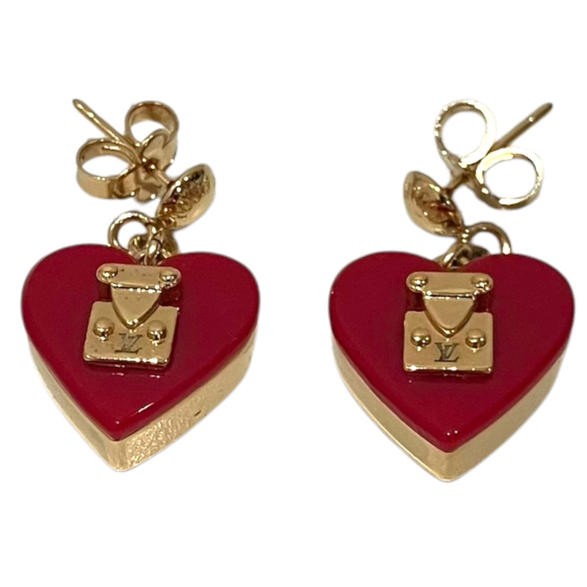 LOUIS VUITTON 【ブックルドレイユ ロックミー】ハートピアスM66790 古着・中古-2枚目のアイテム画像