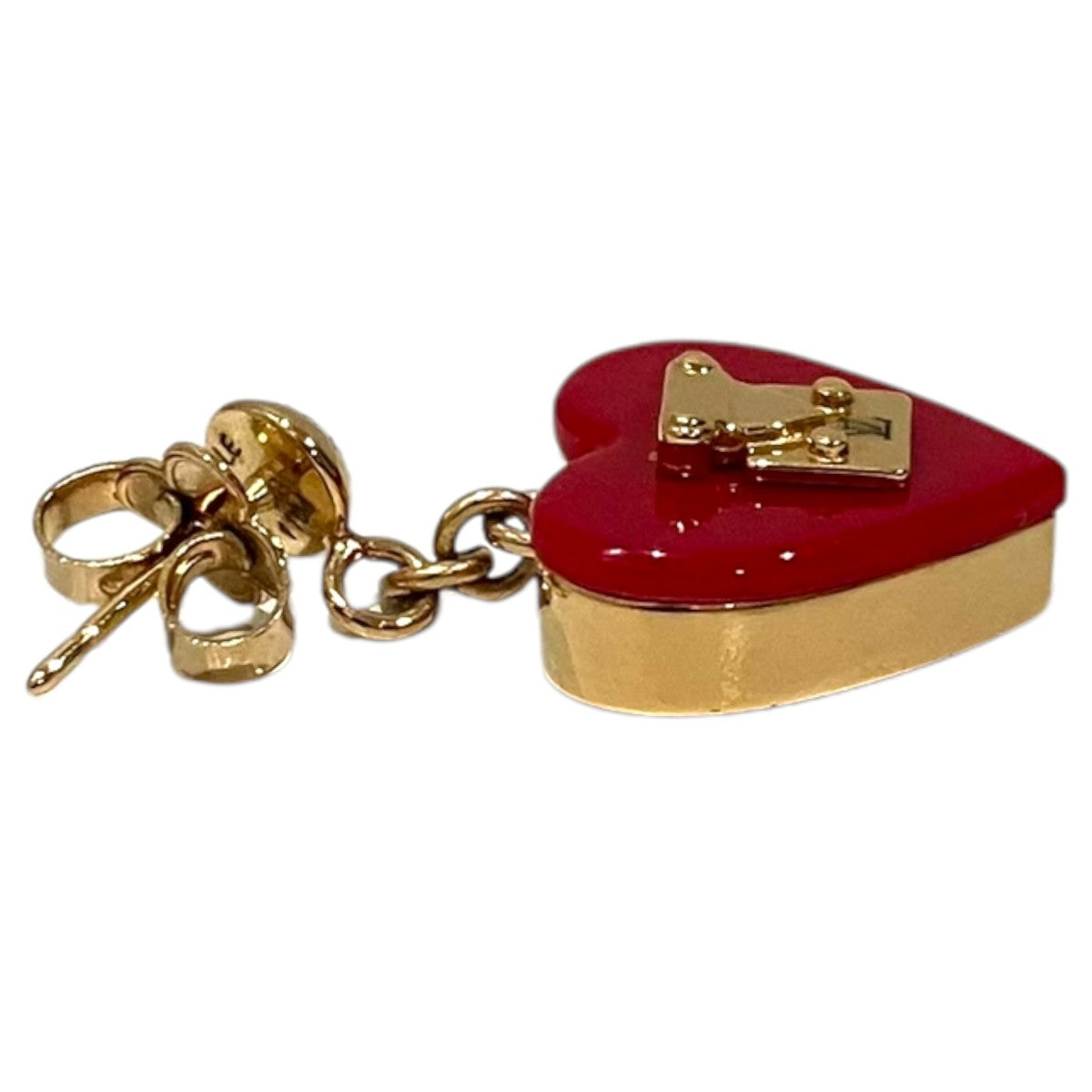 LOUIS VUITTON 【ブックルドレイユ ロックミー】ハートピアスM66790 古着・中古-4枚目のアイテム画像