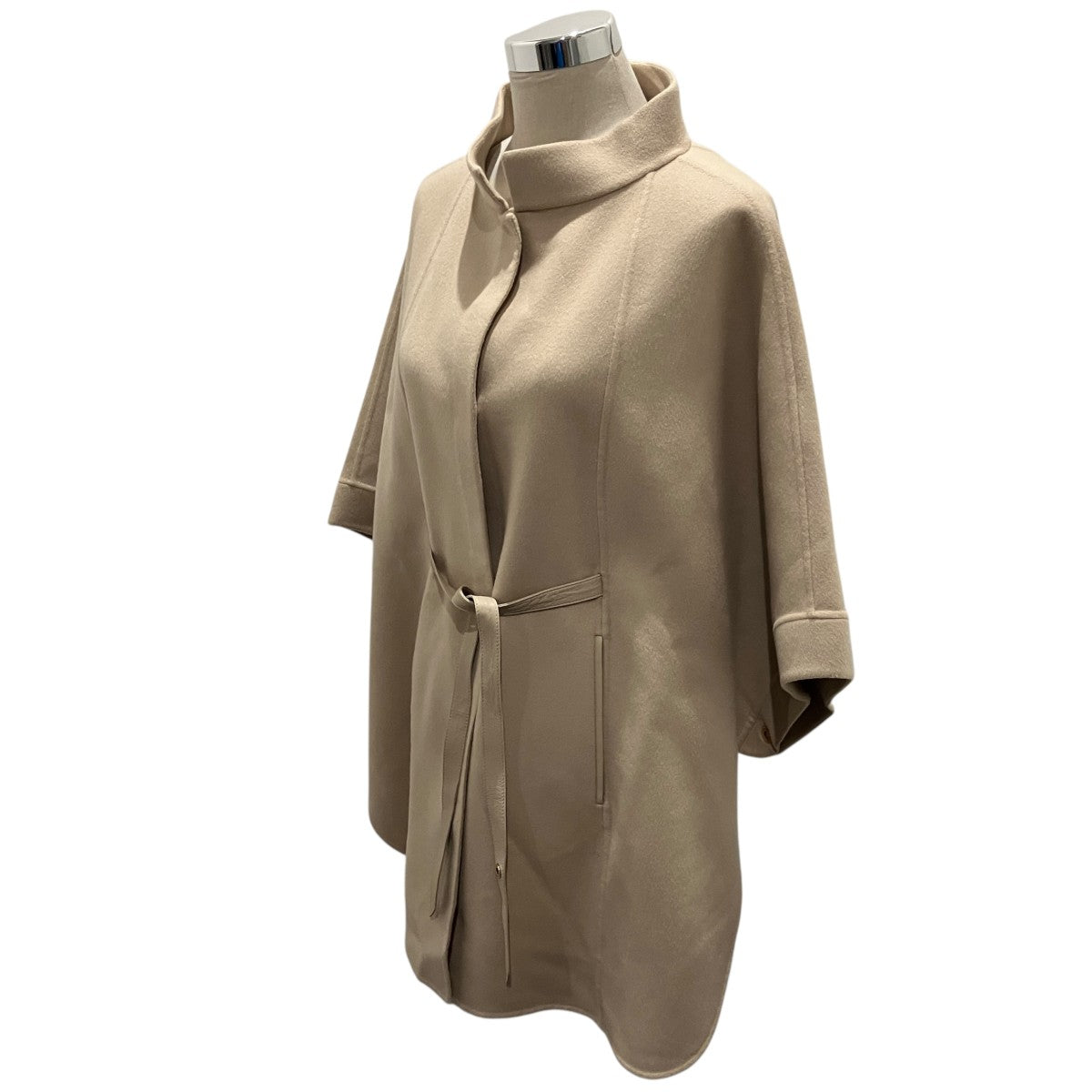 LORO PIANA 【ザルツブルグ カシミヤケープ】カシミヤポンチョFAG3753 古着・中古-2枚目のアイテム画像