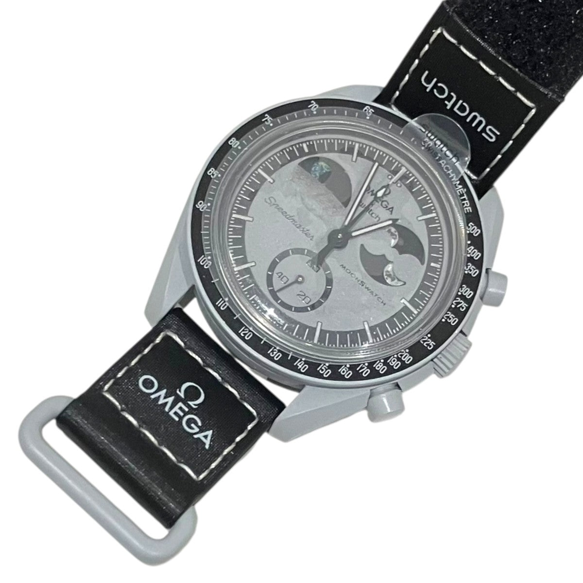 OMEGA×SWATCH 【MISSION TO EARTHPHASE】腕時計SO33M700 古着・中古-6枚目のアイテム画像