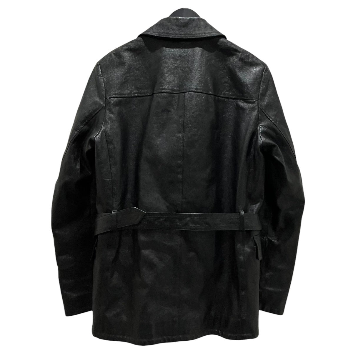 Saint Laurent Paris 13AWダブルブレステッドレザーカーコート330479 古着・中古-2枚目のアイテム画像