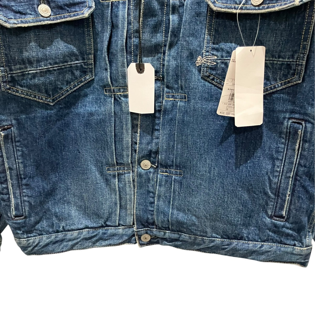 Denham×FULLCOUNT BACK BORD DENIM JKデニムジャケット27211-3-20002 古着・中古-4枚目のアイテム画像
