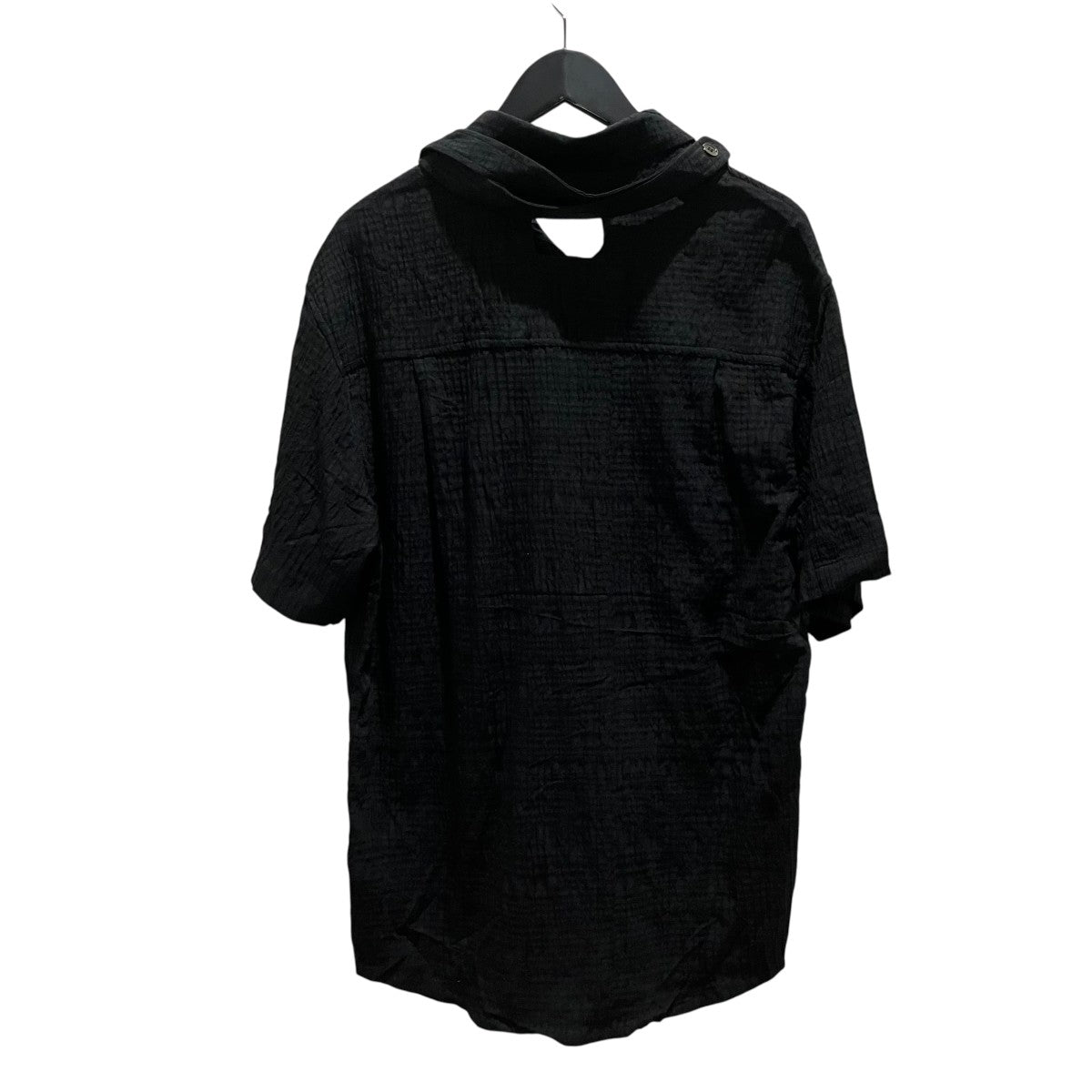 NULLUS 【TEXTURED DRY VISOCOSE SS SHIRT】半袖シャツNUSS24SHI006-BLK 古着・中古-2枚目のアイテム画像