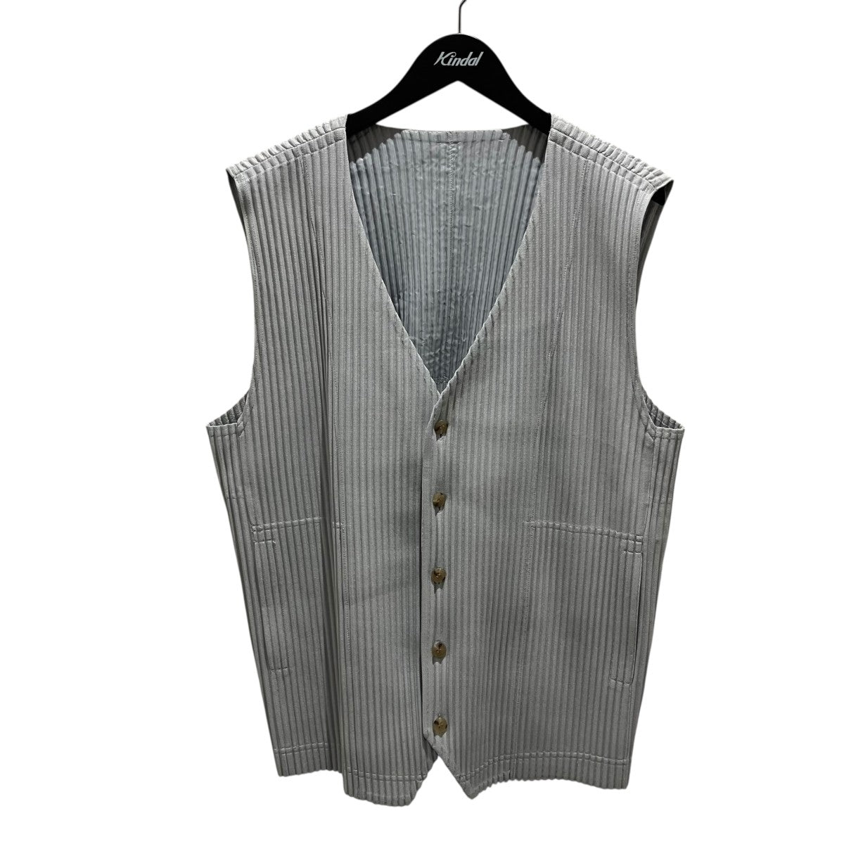 HOMME PLISSE ISSEY MIYAKE プリーツベストHP96-JE111 古着・中古-1枚目のアイテム画像