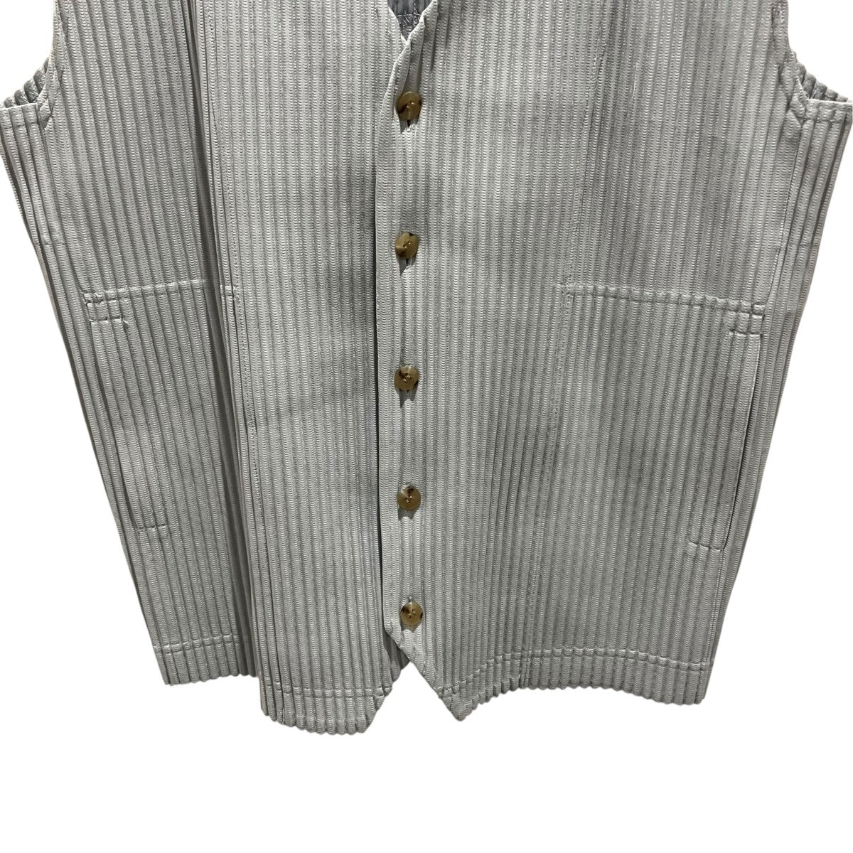 HOMME PLISSE ISSEY MIYAKE プリーツベストHP96-JE111 古着・中古-4枚目のアイテム画像