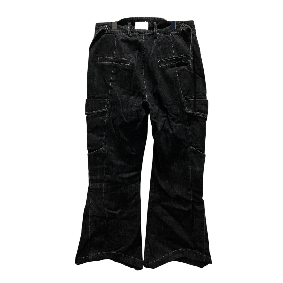 NULLUS カーゴデニムパンツNUSS24TRO001-BLK 古着・中古-2枚目のアイテム画像