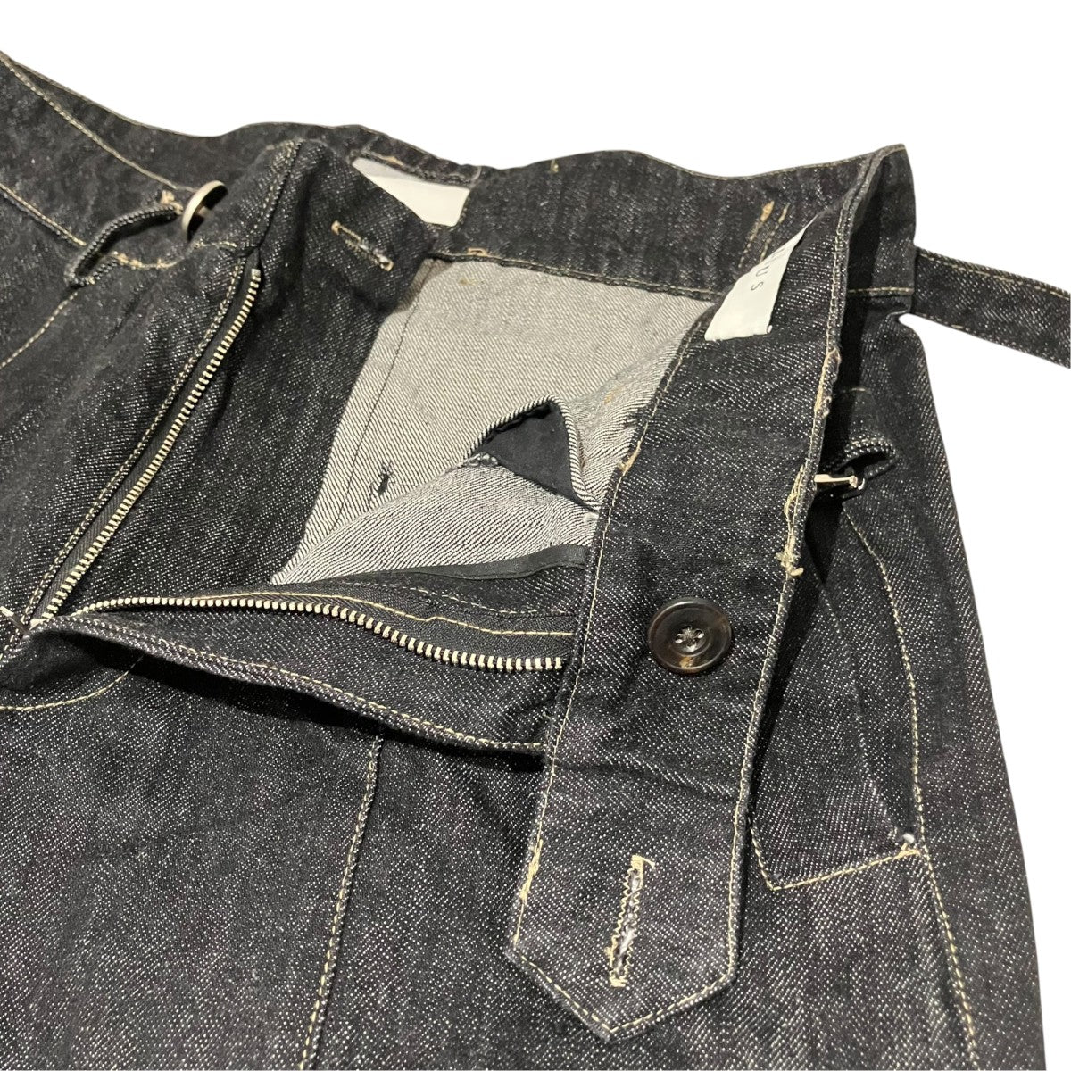NULLUS カーゴデニムパンツNUSS24TRO001-BLK 古着・中古-5枚目のアイテム画像
