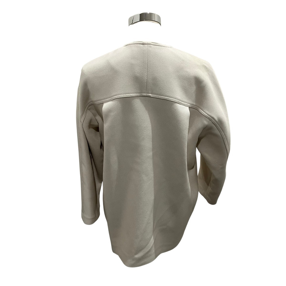 UNITED ARROWS P／R ツイル ノーカラー ミドルコート1525-199-4453 古着・中古-2枚目のアイテム画像