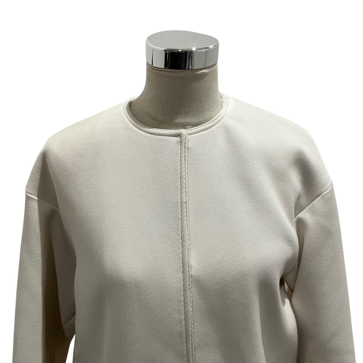 UNITED ARROWS P／R ツイル ノーカラー ミドルコート1525-199-4453 古着・中古-3枚目のアイテム画像