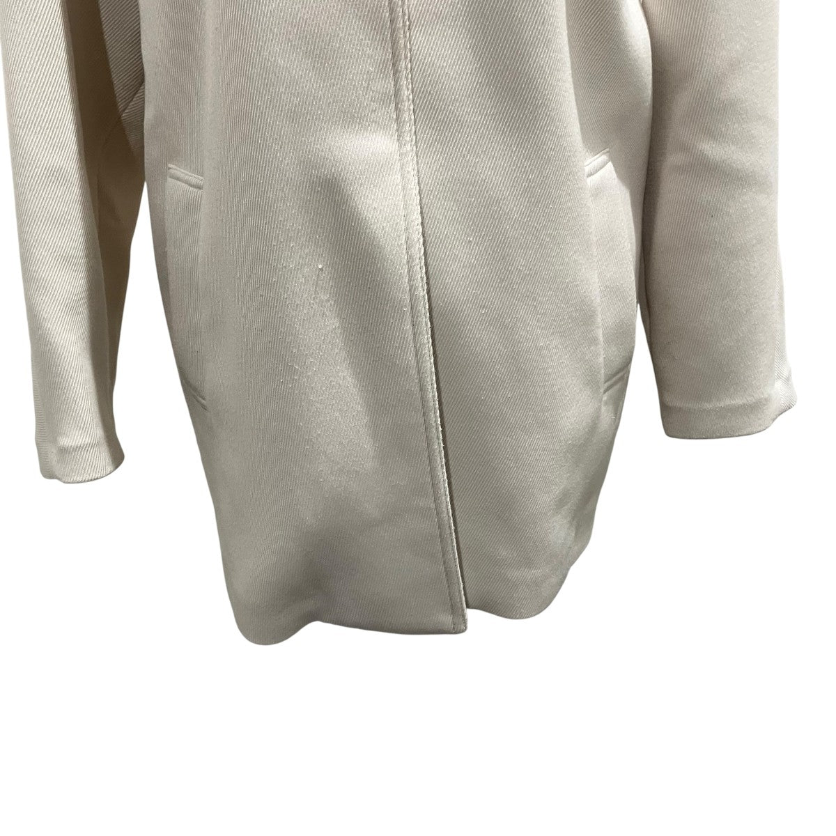 UNITED ARROWS P／R ツイル ノーカラー ミドルコート1525-199-4453 古着・中古-4枚目のアイテム画像