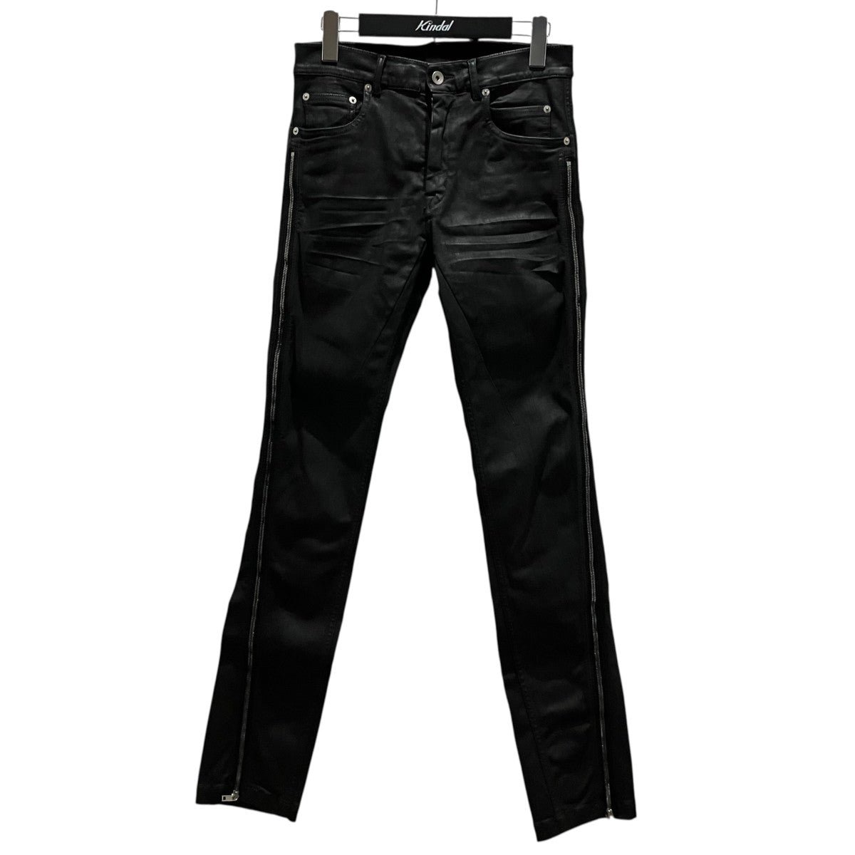 RICK OWENS コーティングデニムパンツRL01F2300-SDBK 古着・中古-1枚目のアイテム画像