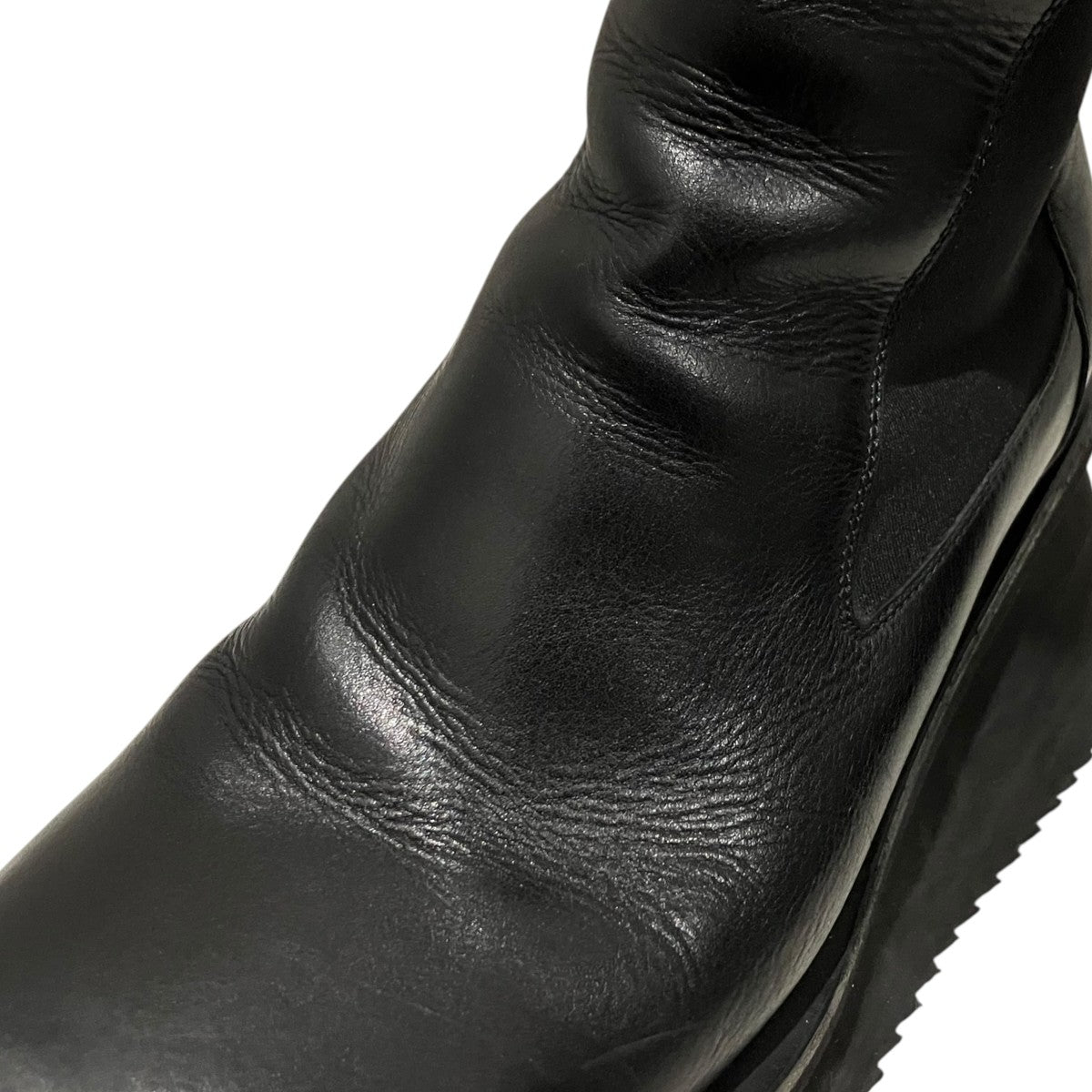 RICK OWENS 26SS【LOW FACTORY BOOTS】サイドゴアブーツ01F2808 古着・中古-8枚目のアイテム画像