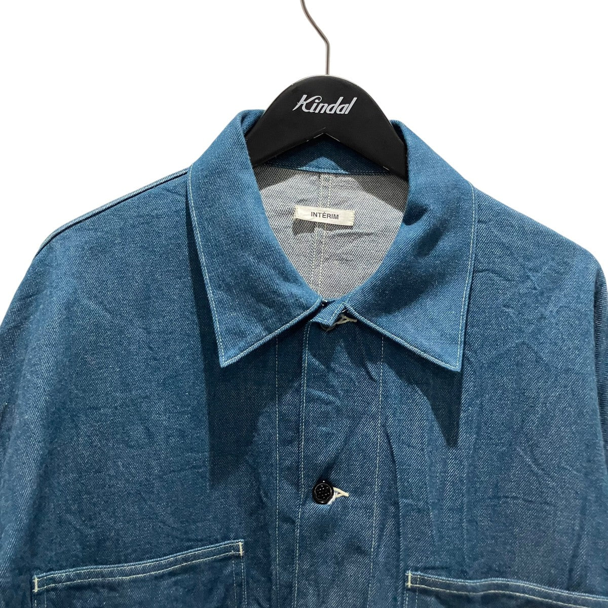 INTERIM ハイパーデニムカバーオール 古着・中古-3枚目のアイテム画像