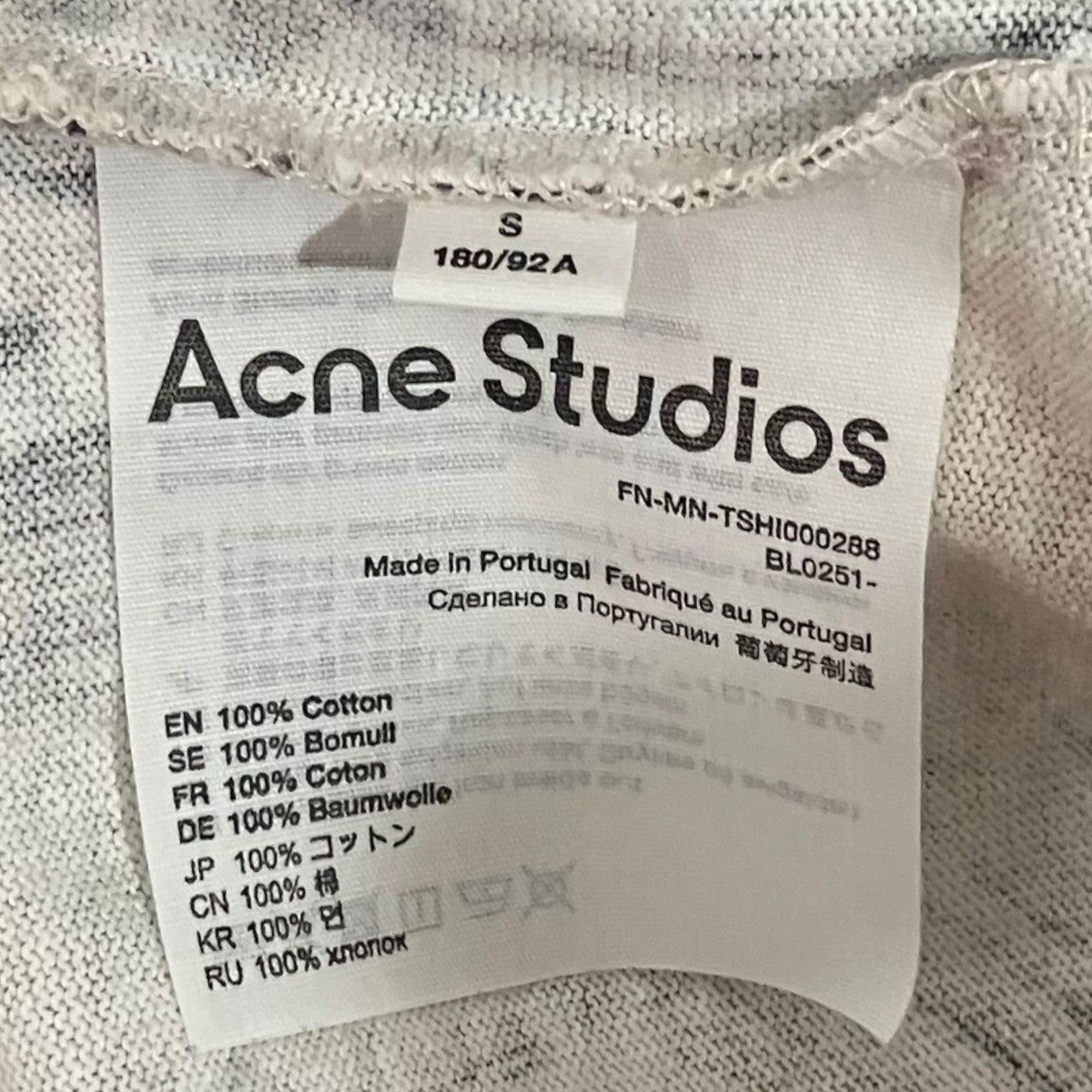 ACNE STUDIOS 総柄TシャツFN-MN-TSHI000288 古着・中古-6枚目のアイテム画像