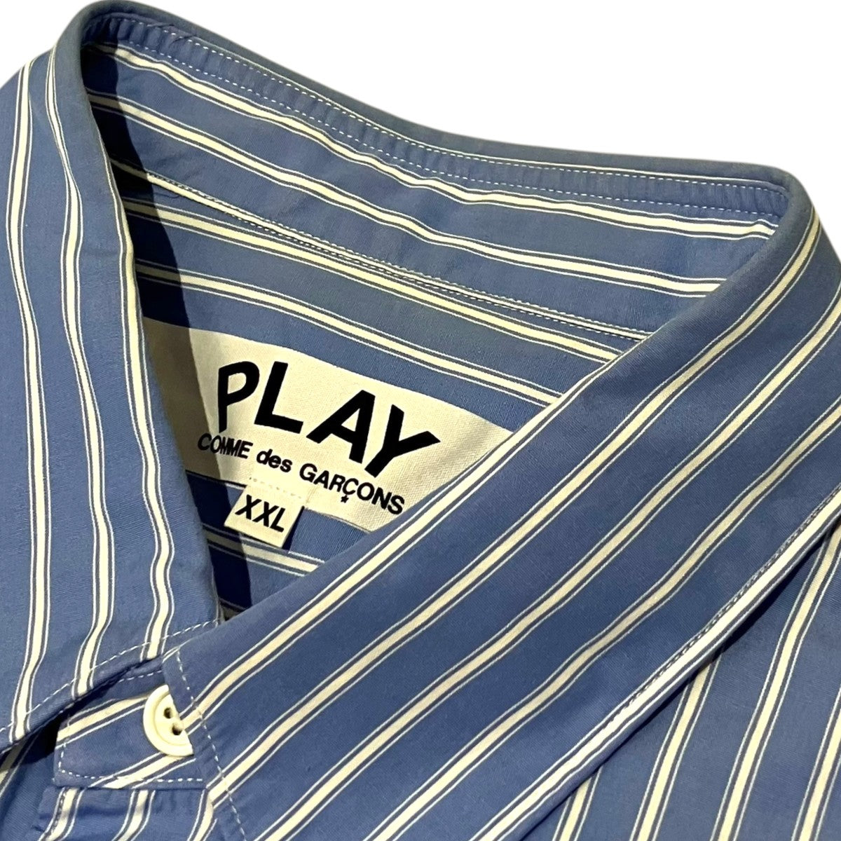 PLAY COMME des GARCONS ストライプシャツAZ-B022 古着・中古-6枚目のアイテム画像