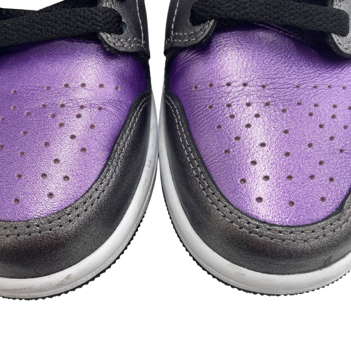 Air Jordan 1 Mid Metallic PurpleハイカットスニーカーHJ5911-105
