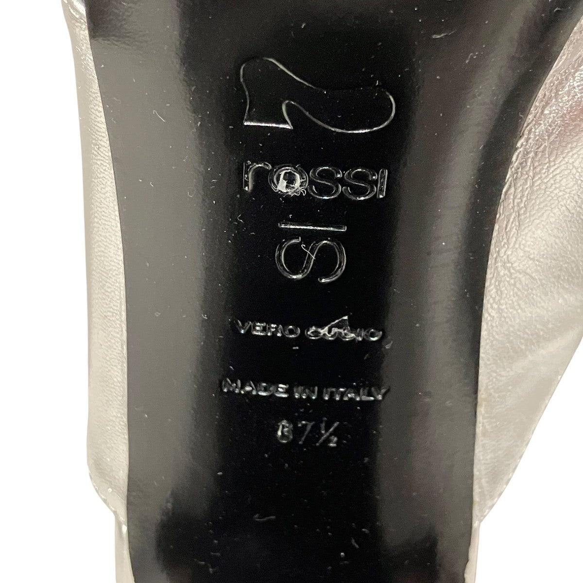 sergio rossi NAPPA SILK ARGENTOヒールサンダル 古着・中古-9枚目のアイテム画像