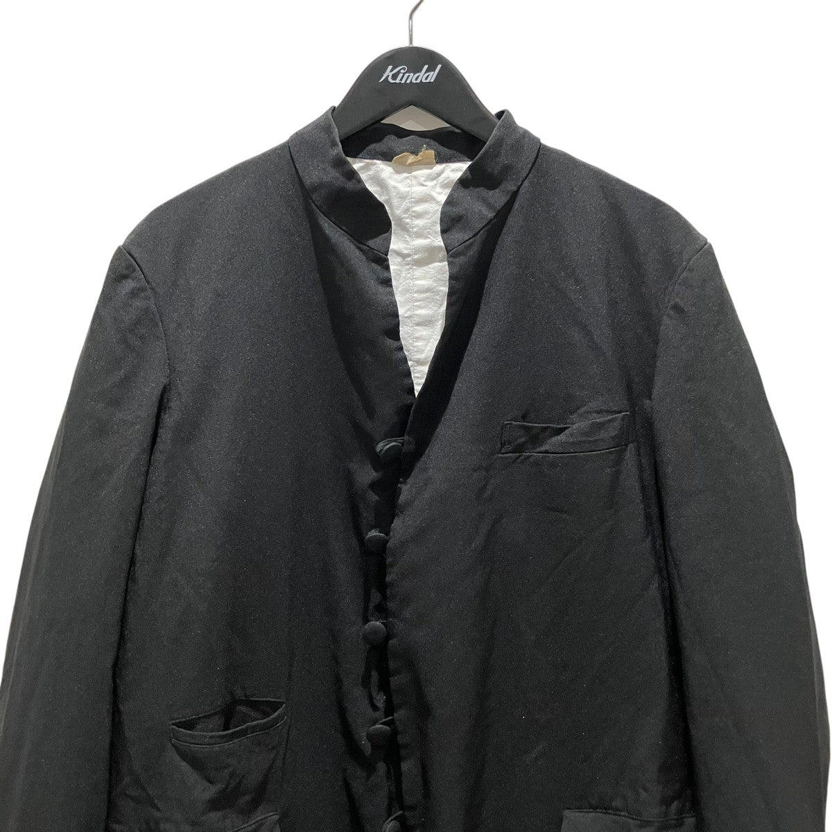COMME des GARCONS HOMME PLUS 18SS製品染めエステル縮絨マオカラージャケットPA-J053 古着・中古-3枚目のアイテム画像