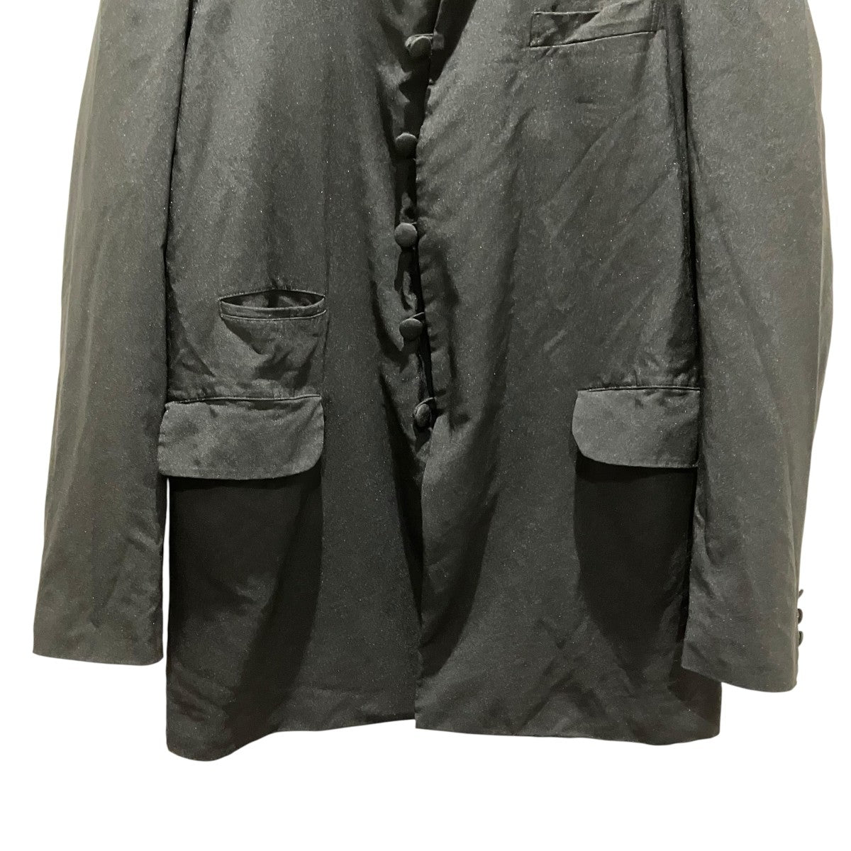 COMME des GARCONS HOMME PLUS 18SS製品染めエステル縮絨マオカラージャケットPA-J053 古着・中古-4枚目のアイテム画像