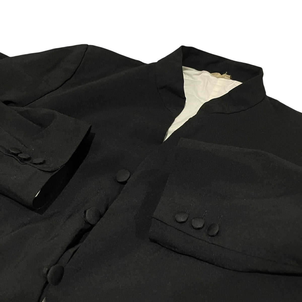 COMME des GARCONS HOMME PLUS 18SS製品染めエステル縮絨マオカラージャケットPA-J053 古着・中古-5枚目のアイテム画像