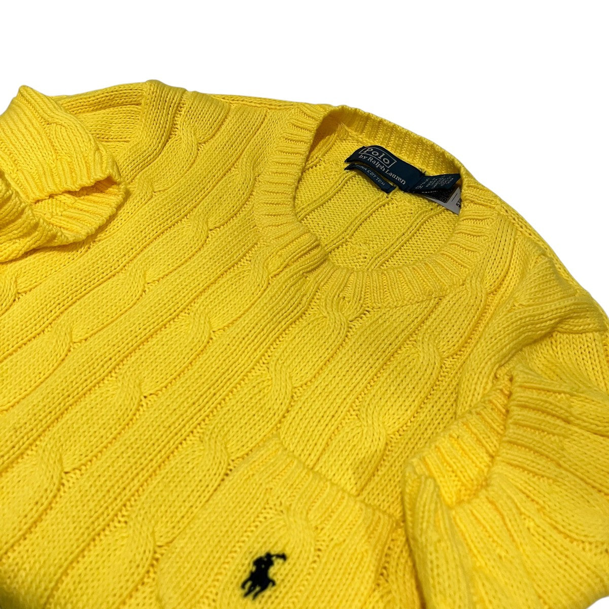 POLO RALPH LAUREN(ポロラルフローレン) 半袖ニット イエロー サイズ S