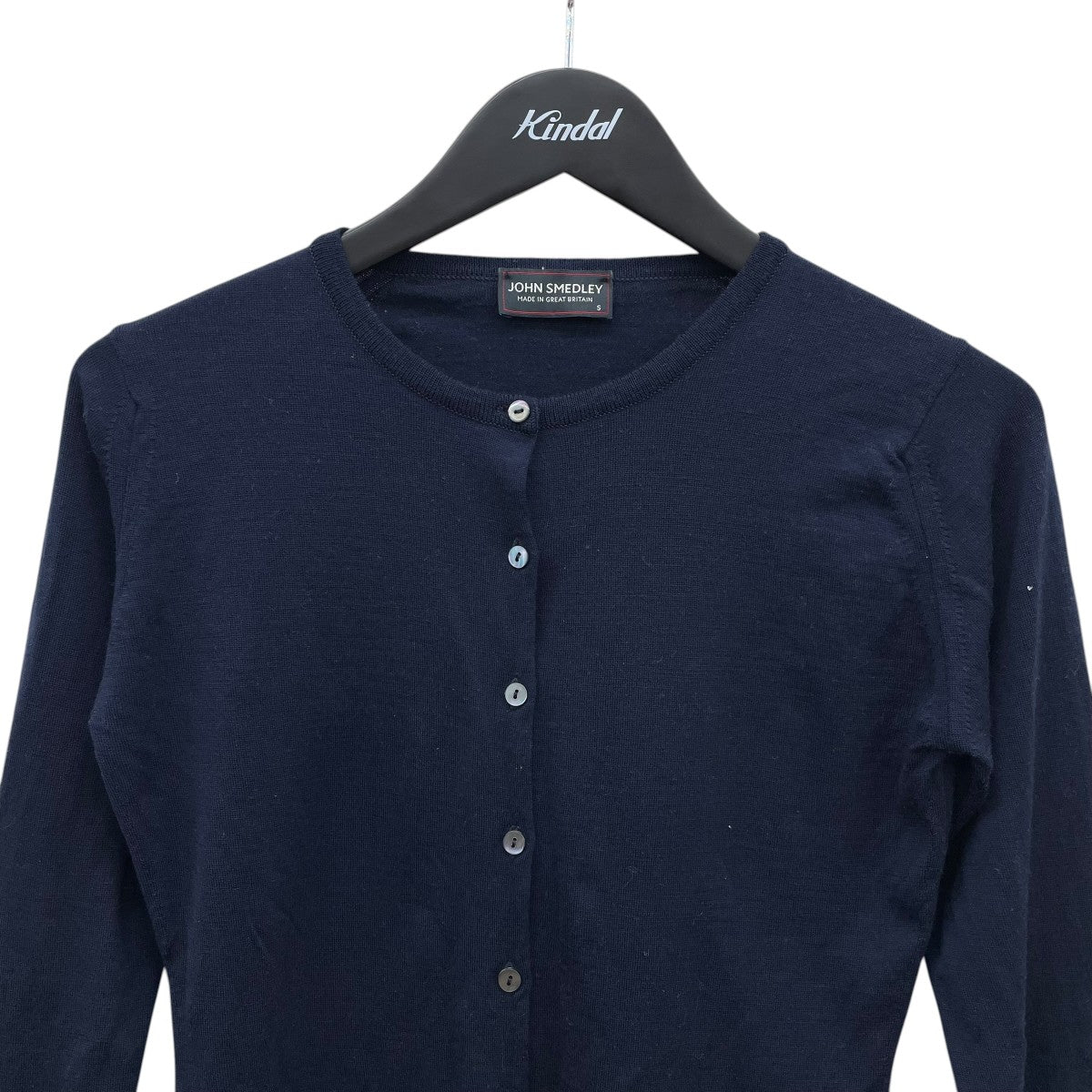 JOHN SMEDLEY 薄手カーディガン 古着・中古-3枚目のアイテム画像