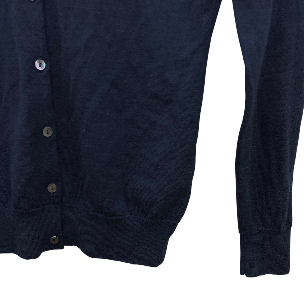 JOHN SMEDLEY 薄手カーディガン 古着・中古-4枚目のアイテム画像