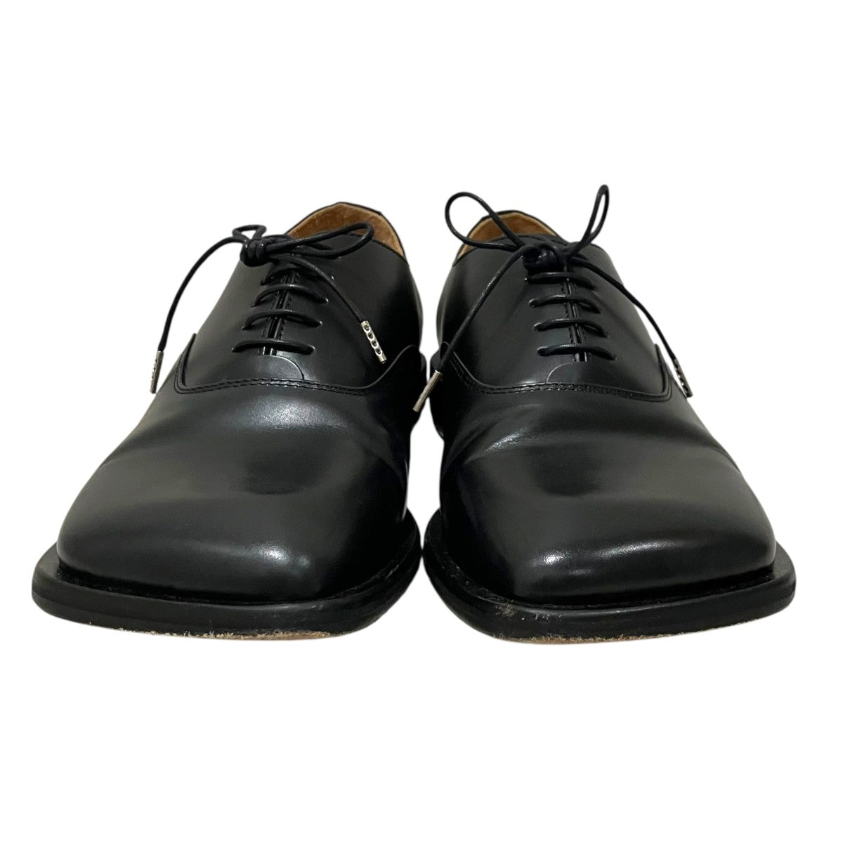 Hender Scheme スクエアトゥ-レザーシューズxu-s-bfb 古着・中古-2枚目のアイテム画像