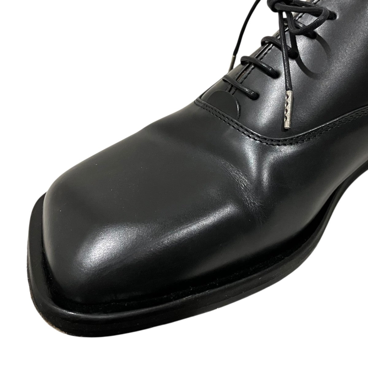 Hender Scheme スクエアトゥ-レザーシューズxu-s-bfb 古着・中古-6枚目のアイテム画像