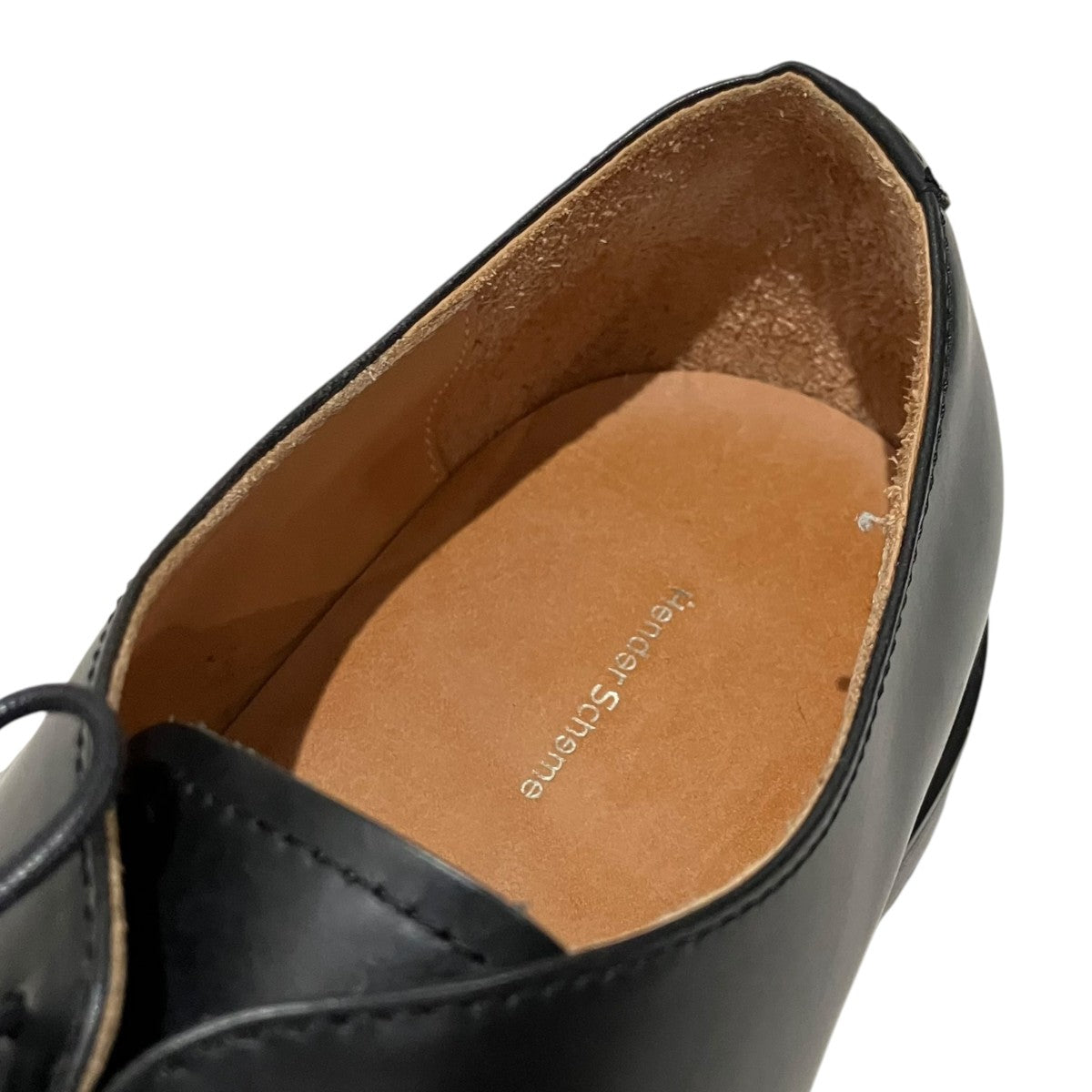 Hender Scheme スクエアトゥ-レザーシューズxu-s-bfb 古着・中古-7枚目のアイテム画像