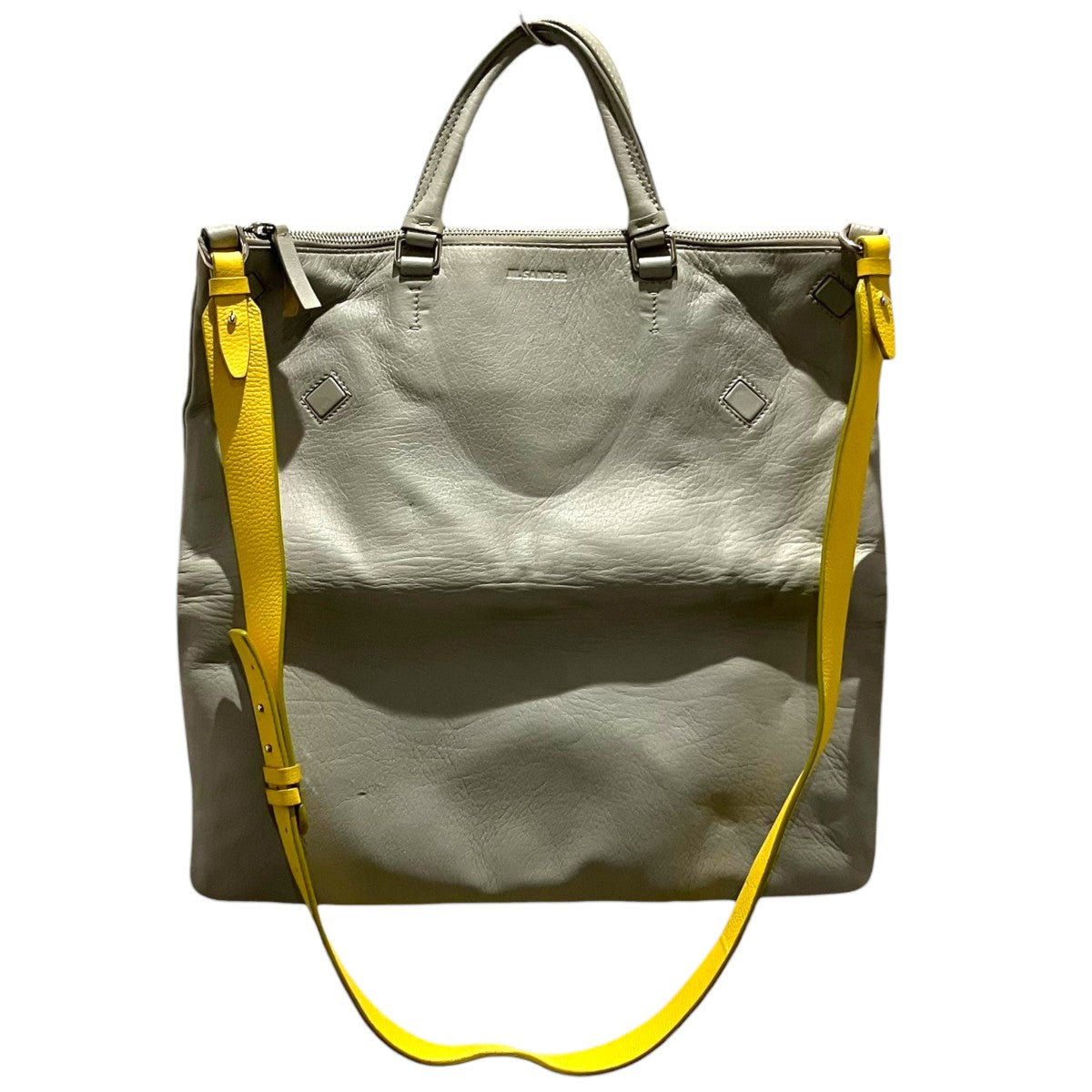 JIL SANDER 2WAYレザートートバッグ 古着・中古-1枚目のアイテム画像