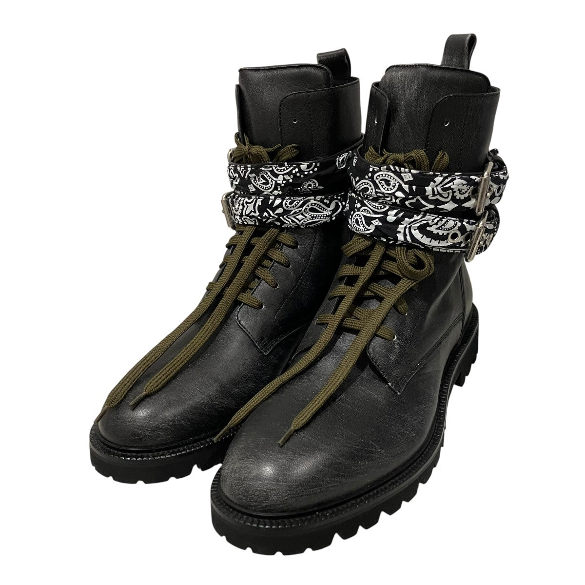 AMIRI Bandana Combat Bootsコンバットブーツ 古着・中古-1枚目のアイテム画像