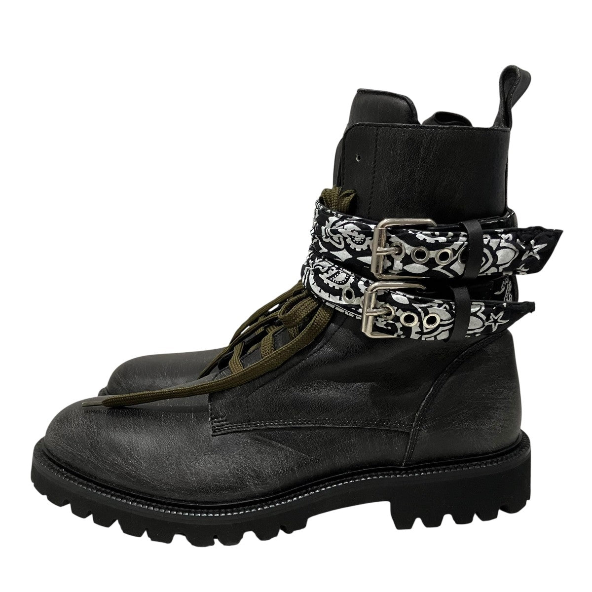 AMIRI Bandana Combat Bootsコンバットブーツ 古着・中古-4枚目のアイテム画像