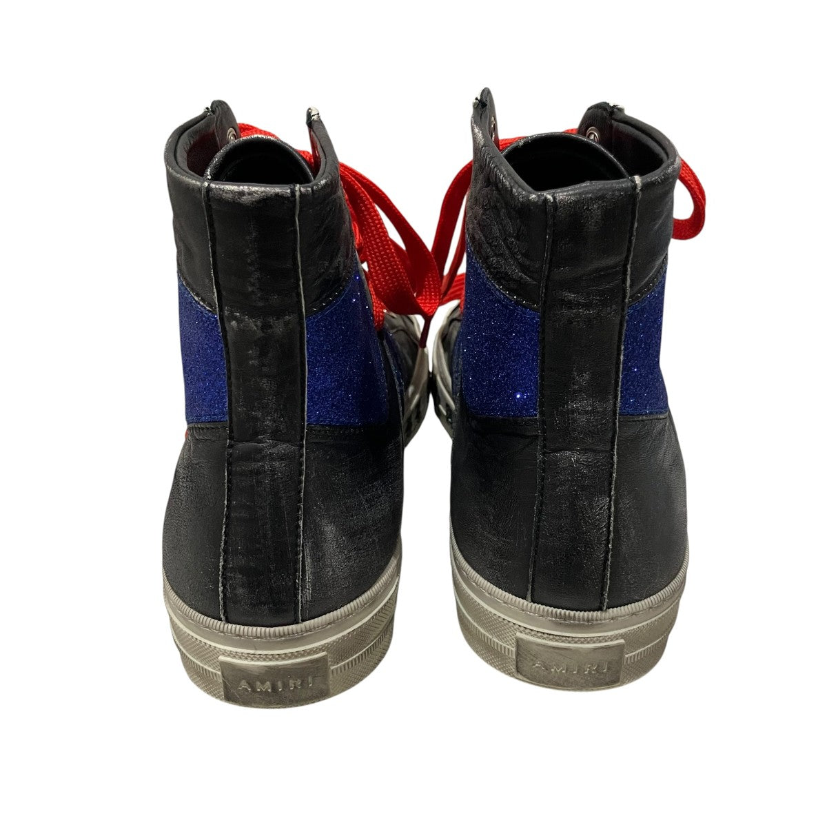 AMIRI Sunset Glitter Sleep All Day Party All Nightハイカットスニーカー 古着・中古-4枚目のアイテム画像