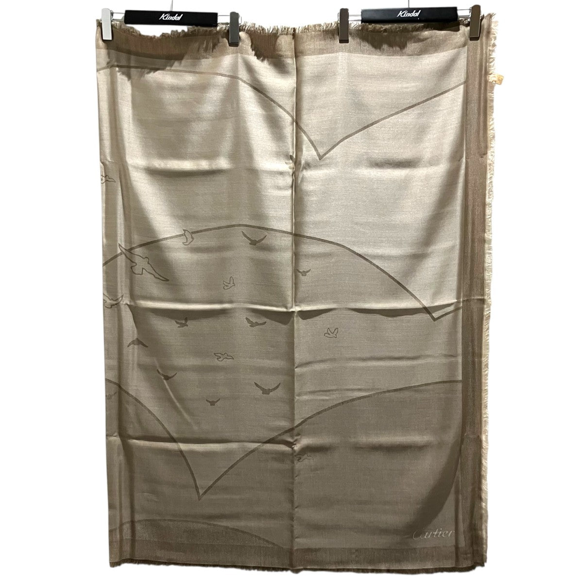Cartier 【Bird Stole】大判シルクスカーフ 古着・中古-1枚目のアイテム画像