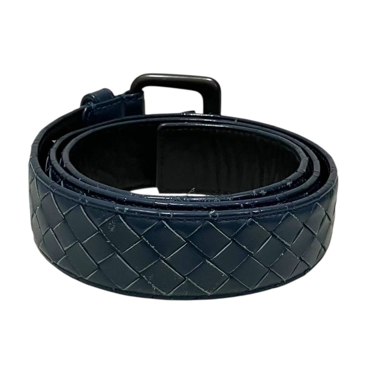 BOTTEGA VENETA イントレチャートレザーベルト 古着・中古-3枚目のアイテム画像