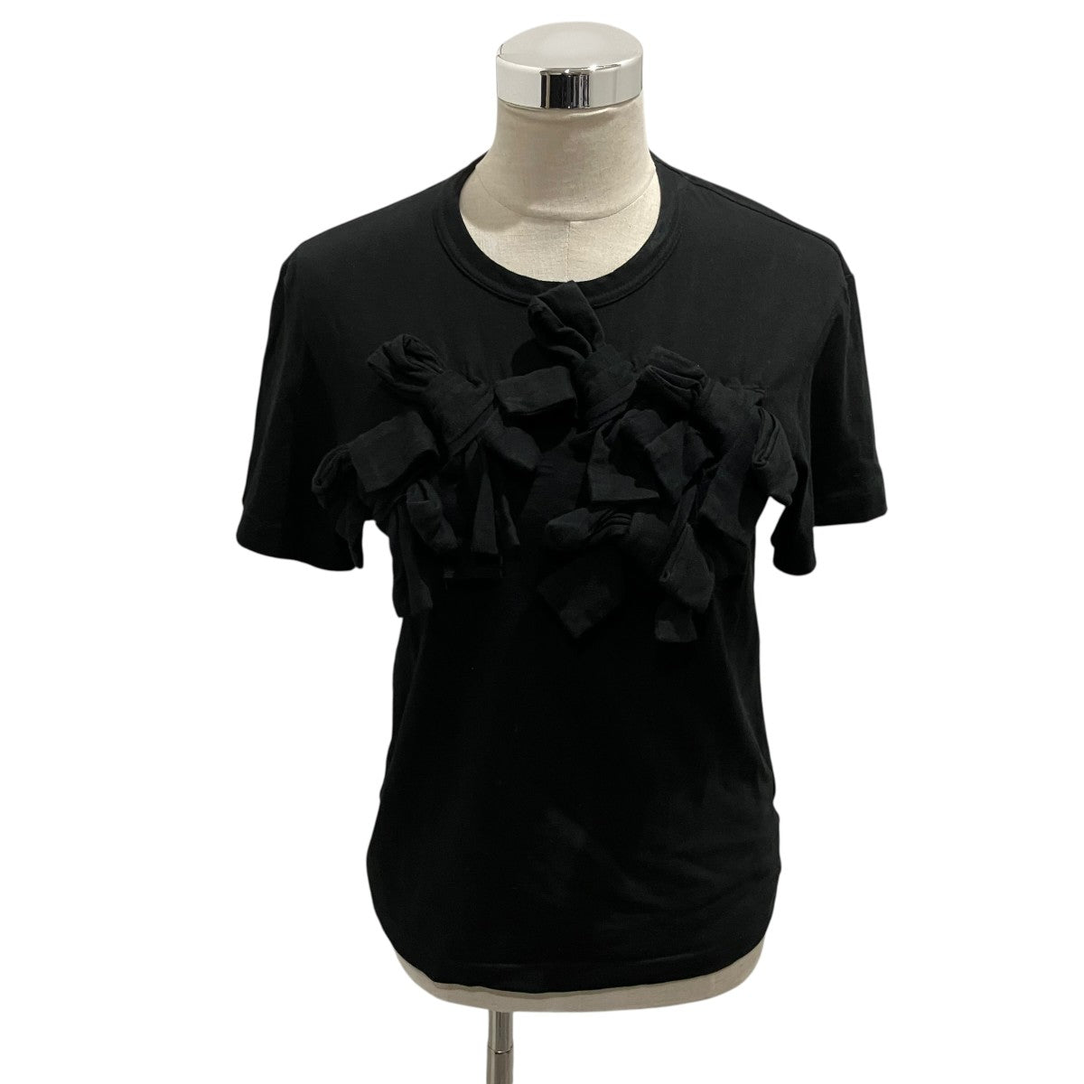 COMME des GARCONS COMME des GARCONS 24SSフロントリボン半袖TシャツRM-T001 古着・中古-1枚目のアイテム画像